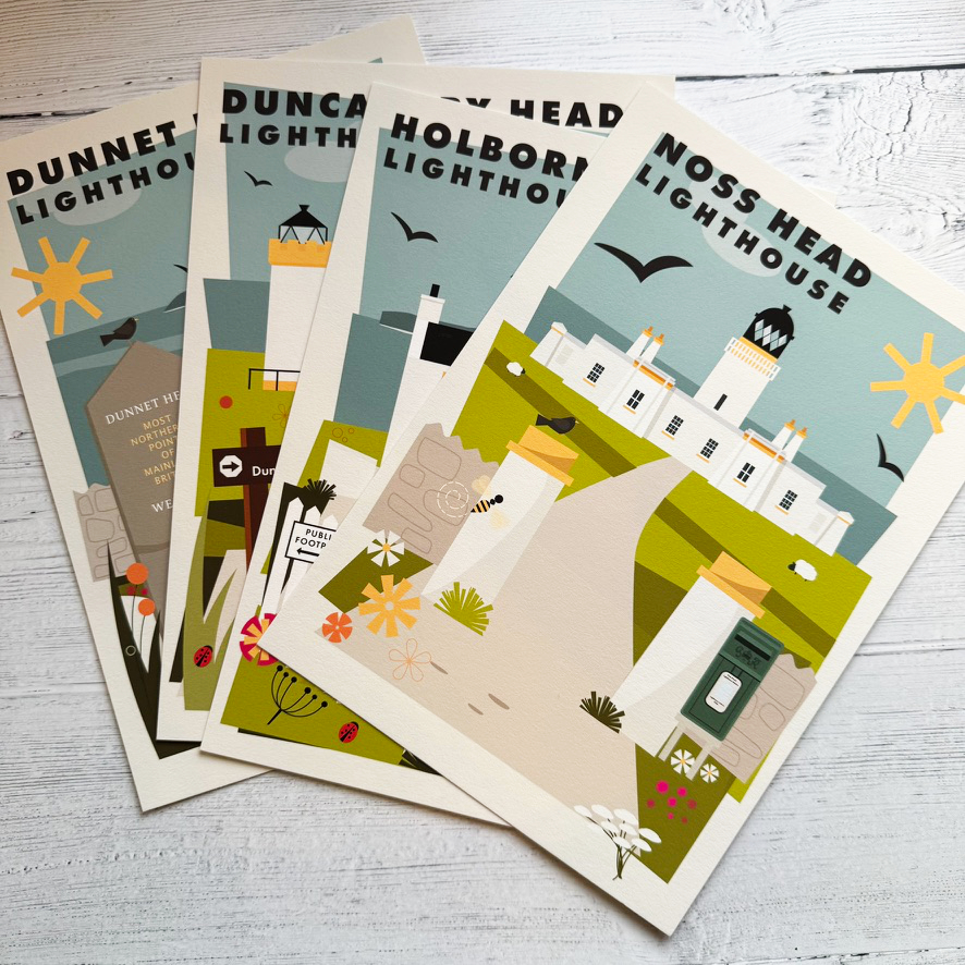 Duncansby Head lighthouse Print - Image 2