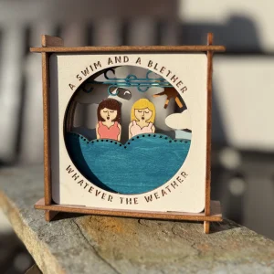 Swim and a Blether Layered Artwork